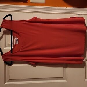 Attitudes by Renee Vibrant Coral Tank Top